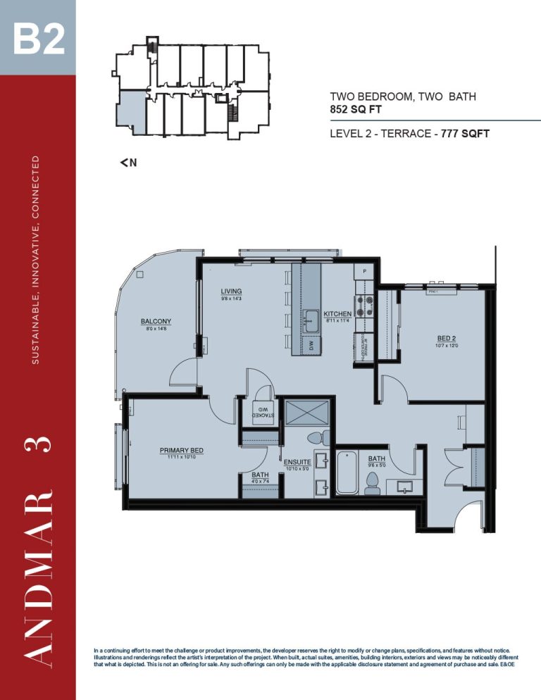 Andmar - 2BR Floor Plans