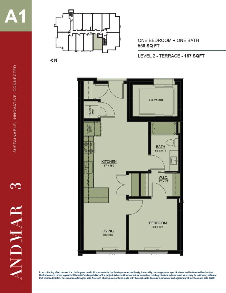 Andmar - 1BR Floor Plan