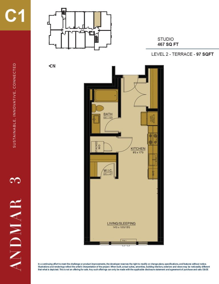 Andmar - Studio Floor Plans